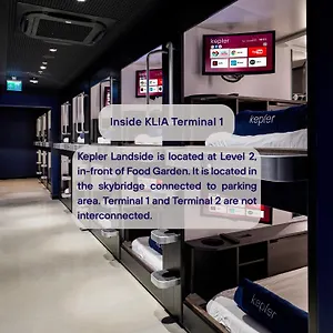 Kepler Club Kuala Lumpur Airport - Klia T1 Landside, Public Area Capsule hotel